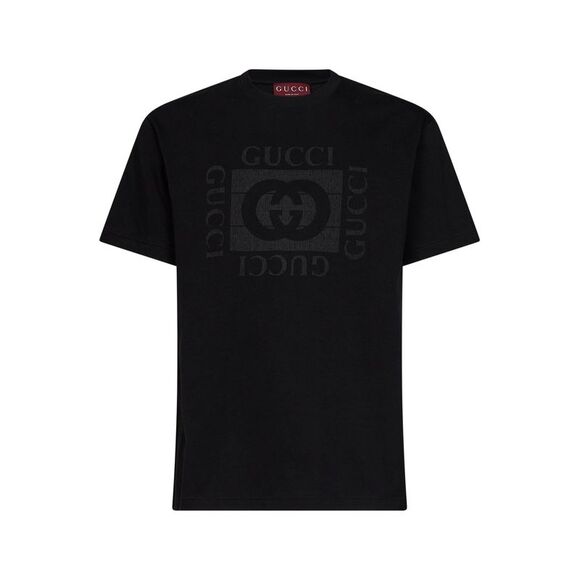 GUCCI Other - Gucci Men Black Cotton Jersey Printed T-Shirt